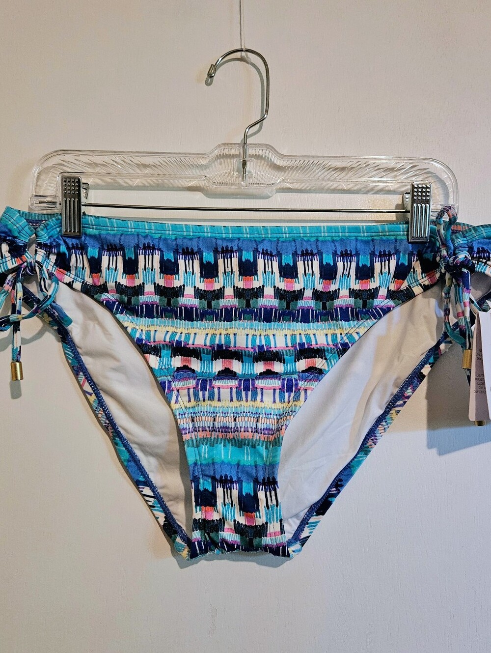 La Blanca Global Jive Side Tie Hipster Bikini Bottom Size 14 NWT Beach Vacation